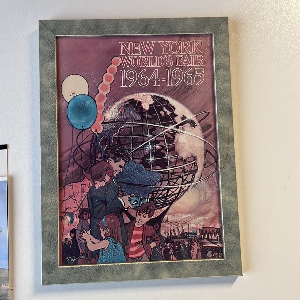 WORLDS FAIR 1964-64 FRAMED POSTER